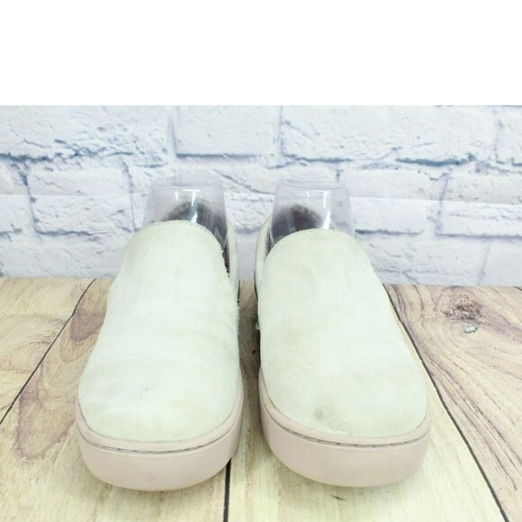 LL Bean Eco Bay Cream Leather Slip On Casual Comfort Sneaker Shoes Size 7.5 M - Picture 4 of 10